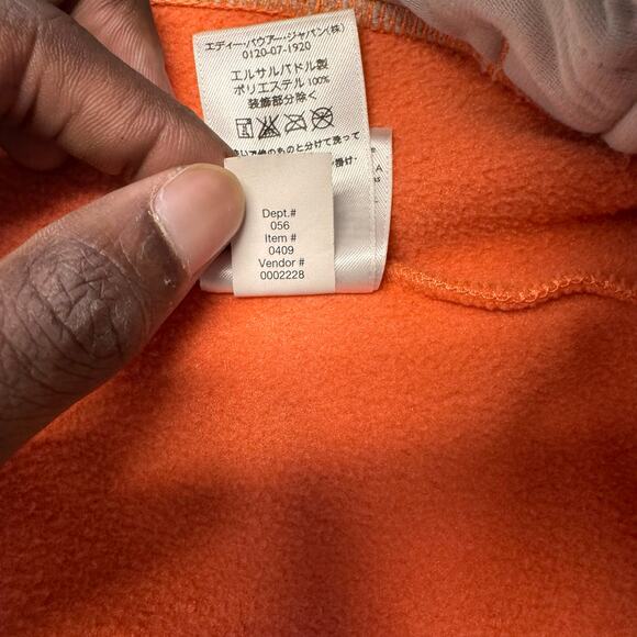 Eddie Bauer Orange‎ Womens XS Full Zip Outdoor Fleece Vest Gorpcore Hiking - Picture 5 of 8